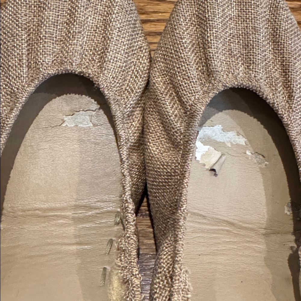 Tieks Burlap Women's Tan Flats - Will be removed 5/8 - Picture 3 of 7